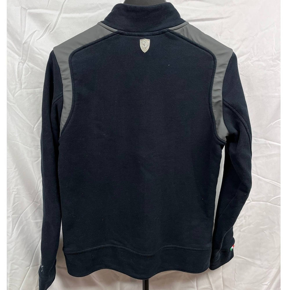 Puma x Ferrari Women's‎ Black Full Zip Fitted Fleece Lined Track Jacket - Picture 5 of 9
